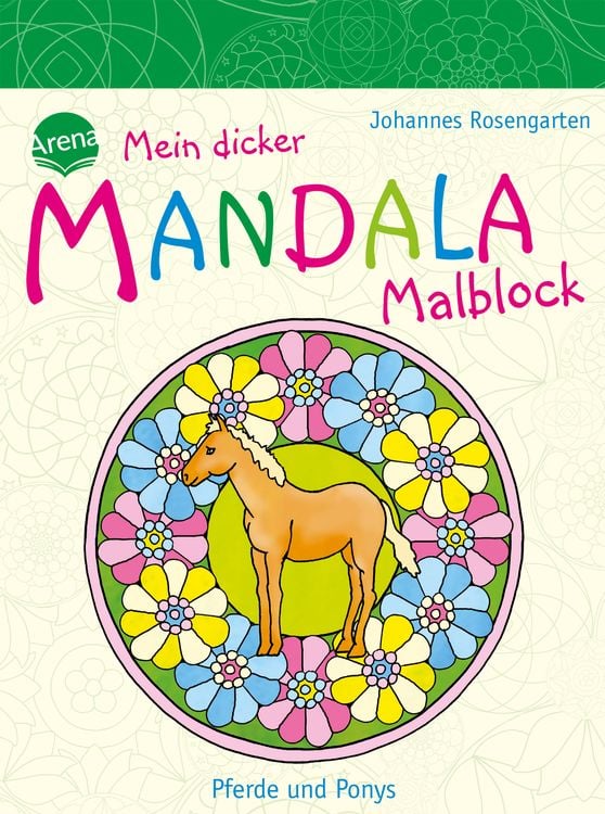Produktbild: Mein dicker MANDALA Malblock - Pferde und Ponys