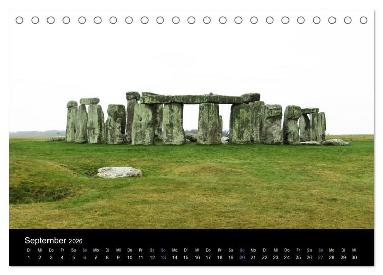 Produktbild: Steinkreise Gro&szlig;britanniens (Tischkalender 2026 DIN A5 quer), CALVENDO Monatskalender