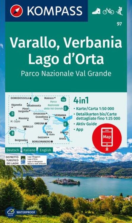 Bild vom Artikel KOMPASS Wanderkarte 97 Varallo, Verbania, Lago d'Orta, Parco Nazionale Val Grande 1:50.000 vom Autor 