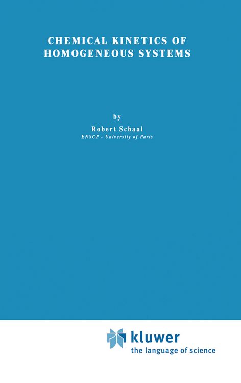 Produktbild: Chemical Kinetics of Homogeneous Systems