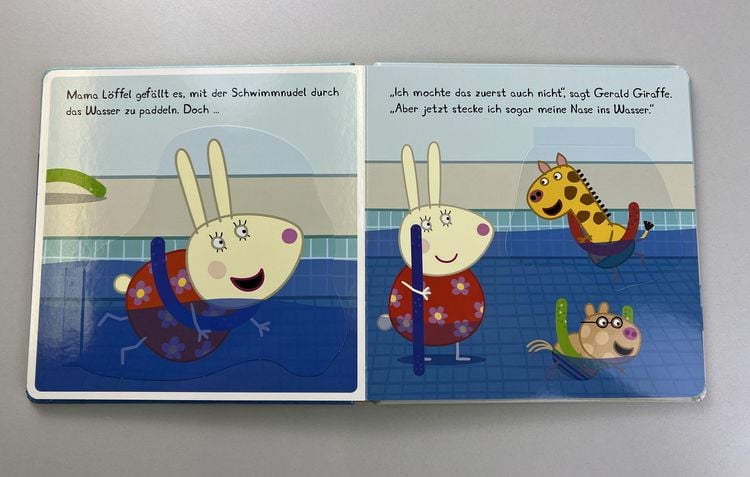 Produktbild: Peppa Pig: Peppa lernt Schwimmen - Mein wasserstarkes Klappenbuch