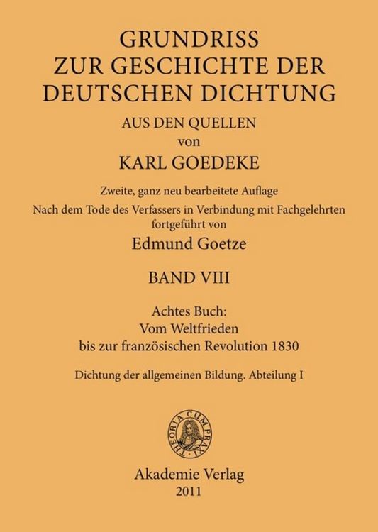 Produktbild: Achtes Buch: Vom Weltfrieden bis zur franz&ouml;sischen Revolution 1830