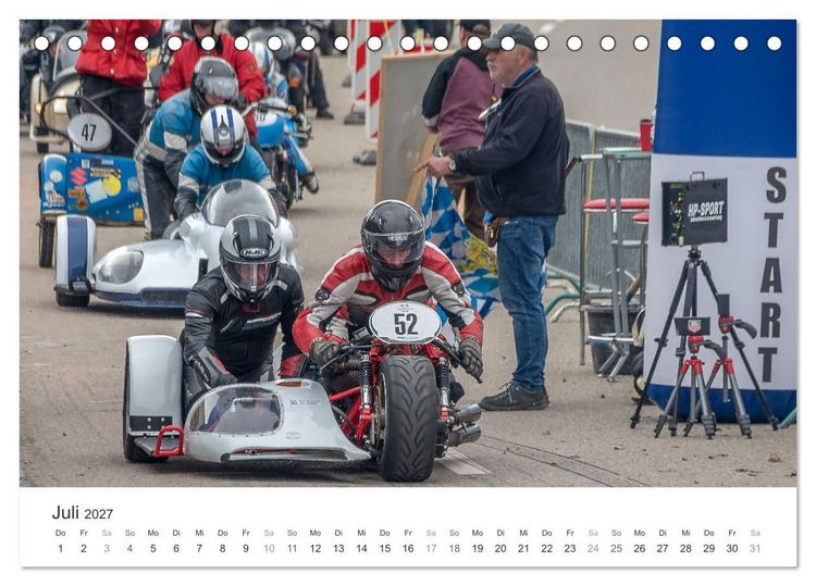 Produktbild: Motorradgespanne am Jochpass (Tischkalender 2027 DIN A5 quer), CALVENDO Monatskalender
