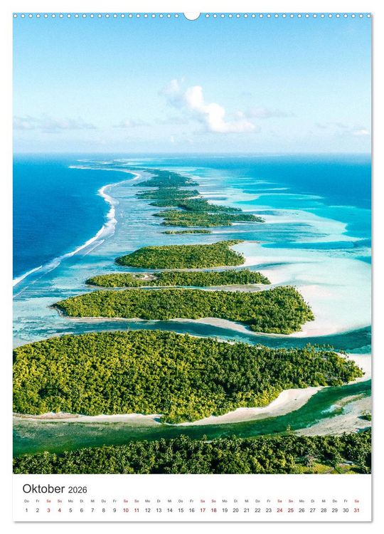 Produktbild: Tropisches Paradies Luftaufnahmen (Wandkalender 2026 DIN A2 hoch), CALVENDO Monatskalender