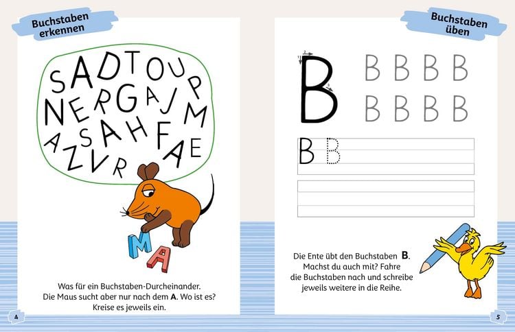 Buchstaben ben mit der Maus. Nachhaltiges Vorschulbuch fr Kinder ab 5  Jahren" online kaufen