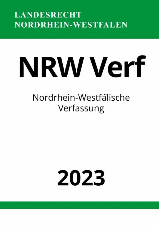 Produktbild: Nordrhein-Westf&auml;lische Verfassung - NRW Verf 2023