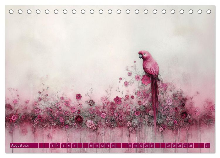 Produktbild: Die verzauberte Menagerie (Tischkalender 2026 DIN A5 quer), CALVENDO Monatskalender