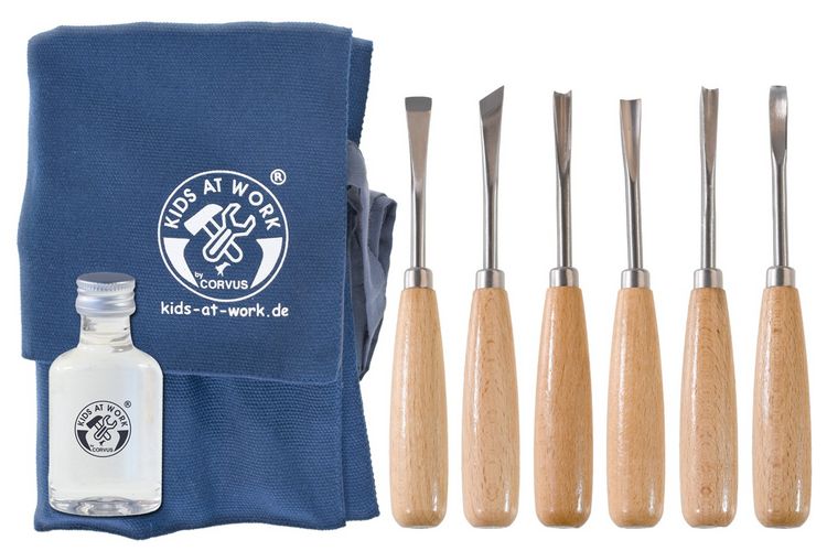 Produktbild: Schnitzwerkzeuge 6-tlg. In Rolle
