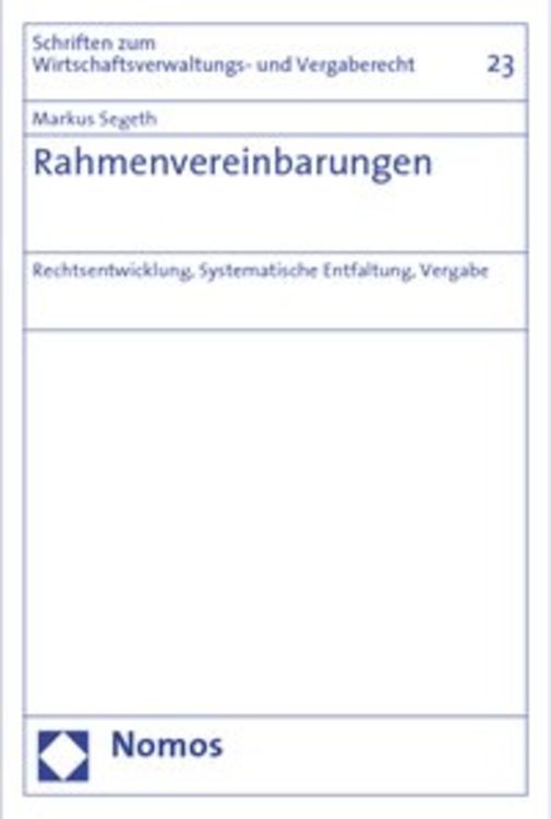Produktbild: Rahmenvereinbarungen