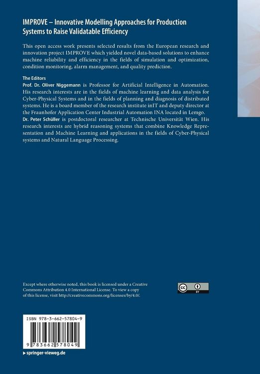 Produktbild: IMPROVE - Innovative Modelling Approaches for Production Systems to Raise Validatable Efficiency