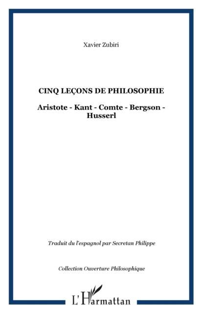 Produktbild: Cinq lecons de philosophie