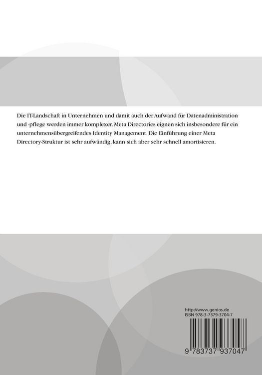 Produktbild: Meta Directories: Struktur im IT-Datendschungel
