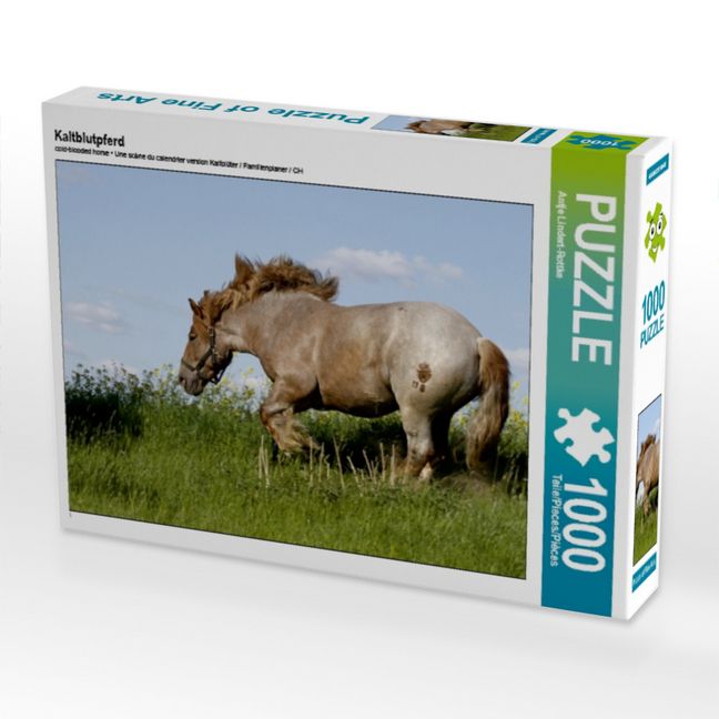 Produktbild: CALVENDO Puzzle Kaltblutpferd | 1000 Teile Lege-Gr&ouml;&szlig;e 64x48cm Foto-Puzzle f&uuml;r gl&uuml;ckliche Stunden