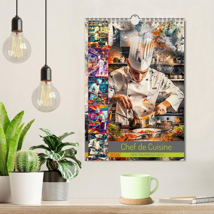 Produktbild: Chef de Cuisine - Mein Traumberuf Koch (Wandkalender 2026 DIN A4 hoch), CALVENDO Monatskalender