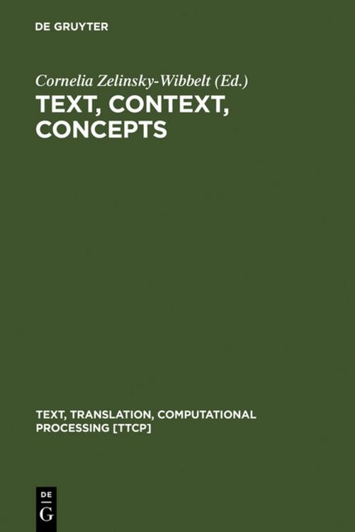 Produktbild: Text, Context, Concepts