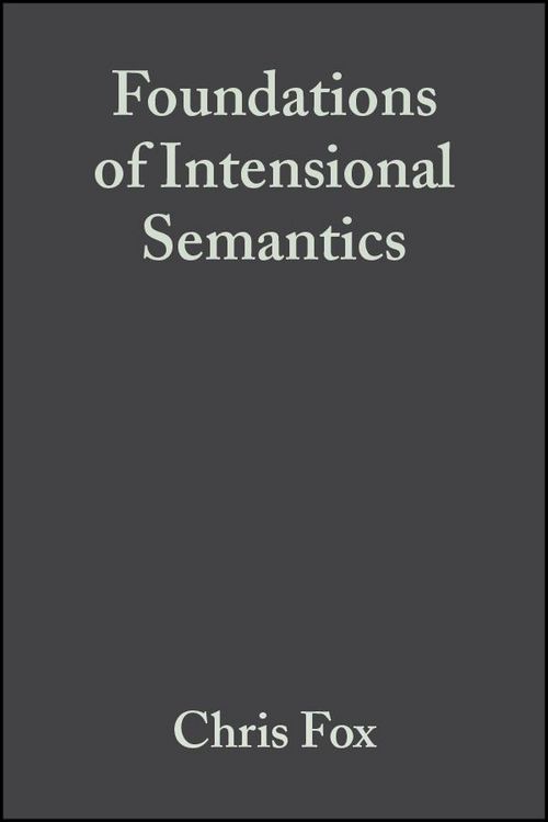 Produktbild: Foundations of Intensional Semantics