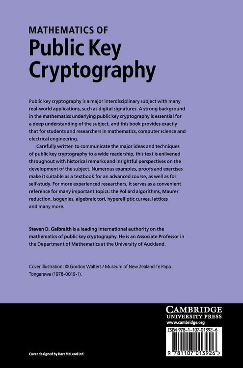 Produktbild: Mathematics of Public Key Cryptography