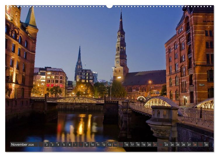 Produktbild: Hamburg.Discover northern Germany&rsquo;s cosmopolitan city (High Quality Premium Wall Calendar 2026 DIN A2 landscape),CALVENDO 12 Month Wall Calendar