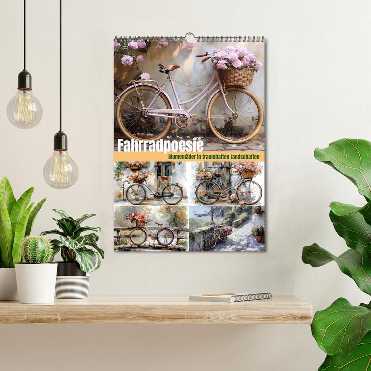 Produktbild: Fahrradpoesie (Wandkalender 2026 DIN A3 hoch), CALVENDO Monatskalender