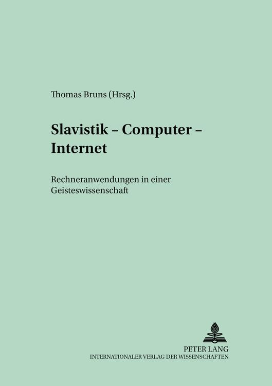 Produktbild: Slavistik &ndash; Computer &ndash; Internet