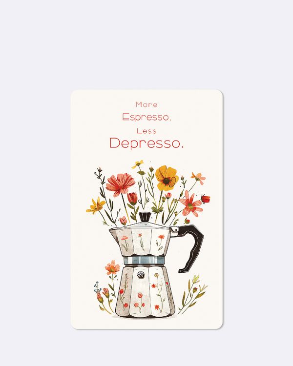 Produktbild: Lunacard Postkarte *Espresso, Depresso