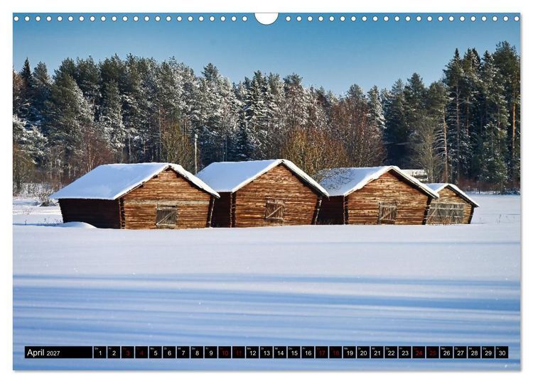 Produktbild: Lulea - Wintertraum in Schwedisch Lappland (Wandkalender 2027 DIN A3 quer), CALVENDO Monatskalender