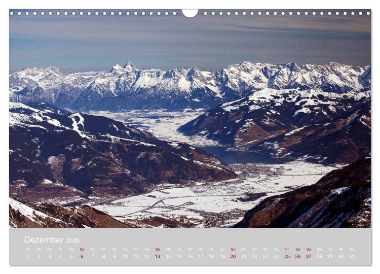 Produktbild: Gr&uuml;&szlig;e aus Zell am See (Wandkalender 2026 DIN A3 quer), CALVENDO Monatskalender