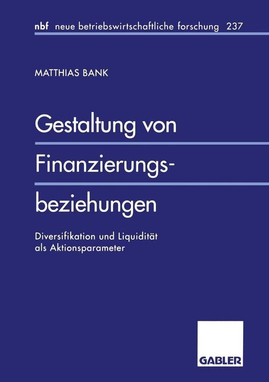 Produktbild: Gestaltung von Finanzierungsbeziehungen