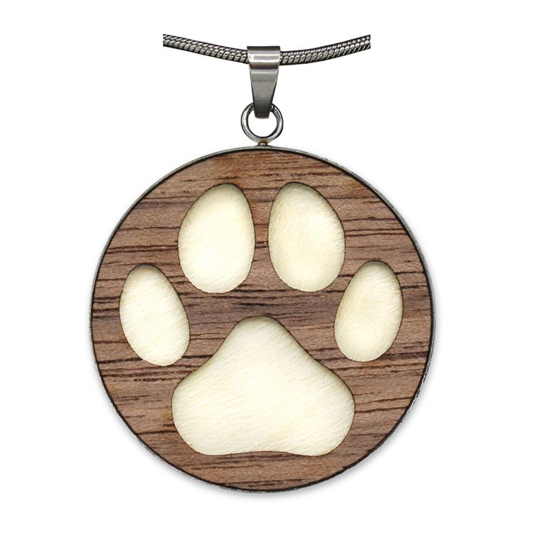 Produktbild: Holzschmuck "Waldzeichen" Pfote