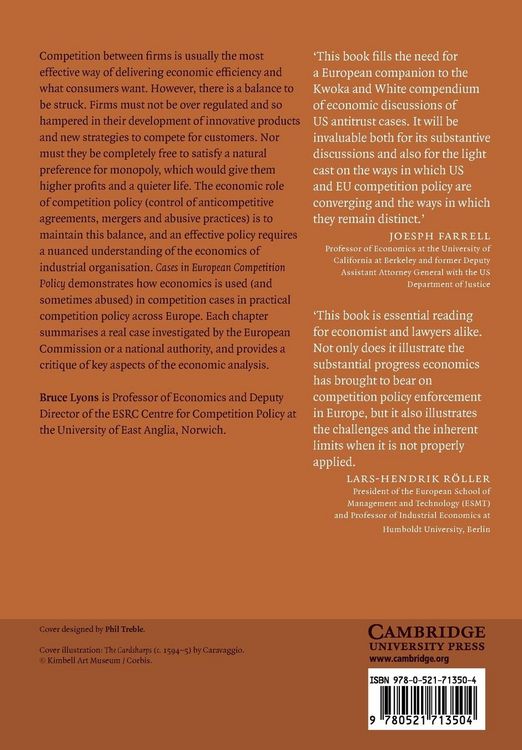Produktbild: Cases in European Competition Policy