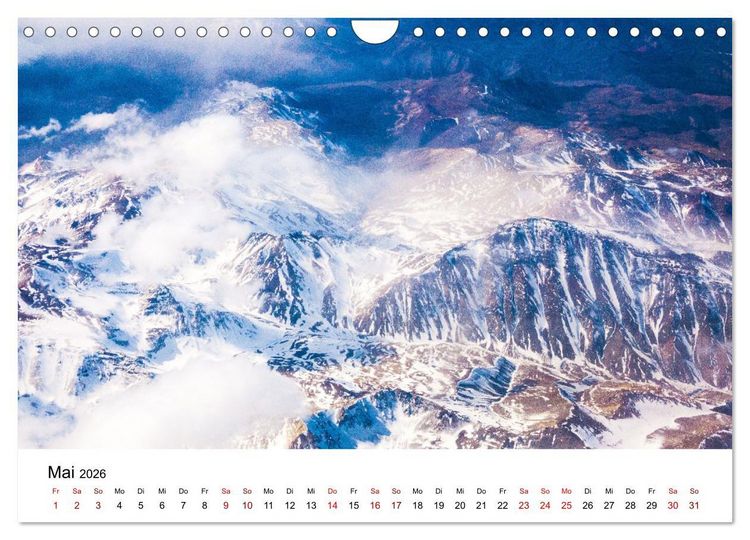 Produktbild: &Uuml;ber den Wolken - Spektakul&auml;re Luftaufnahmen (Wandkalender 2026 DIN A4 quer), CALVENDO Monatskalender