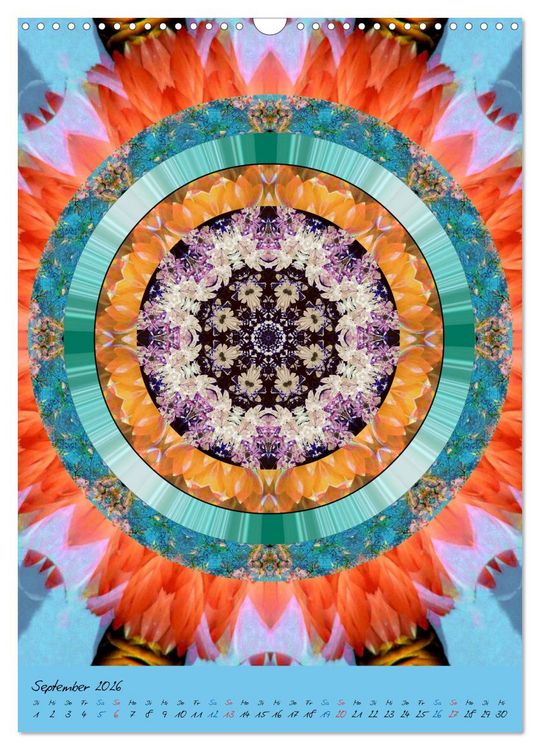 Produktbild: Bl&uuml;hende Mandalas (Wandkalender 2026 DIN A3 hoch), CALVENDO Monatskalender