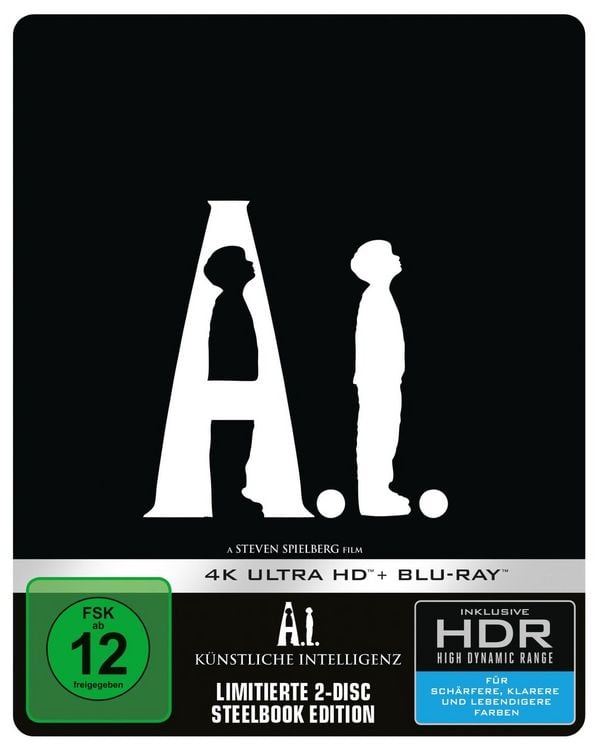 Produktbild: A.I.: K&uuml;nstliche Intelligenz - Steelbook (4K-UHD+Blu-ray)