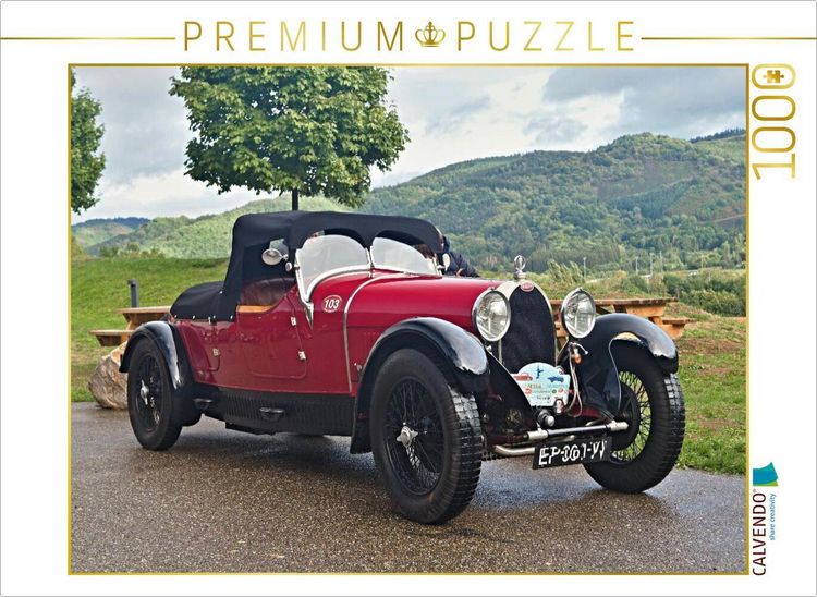 Produktbild: CALVENDO Puzzle Bugatti Typ 44 Cabrio | 1000 Teile Lege-Gr&ouml;&szlig;e 64x48cm Foto-Puzzle f&uuml;r gl&uuml;ckliche Stunden