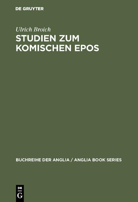 Produktbild: Studien zum komischen Epos