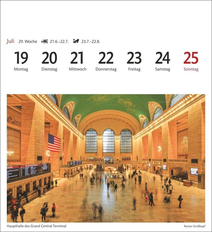 Produktbild: New York Sehnsuchtskalender 2027 - Wochenkalender mit 53 Postkarten