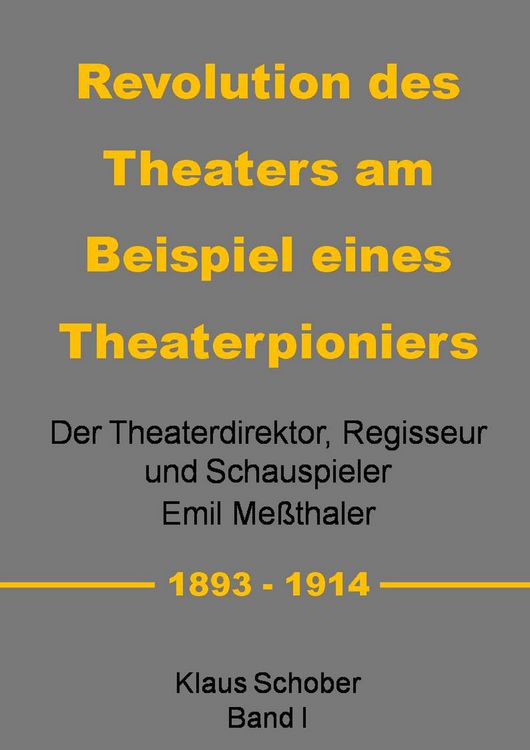 Produktbild: Revolution des Theaters am Beispiel eines Theaterpioniers