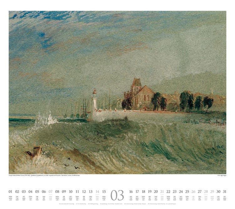 Produktbild: William Turner Kalender 2027