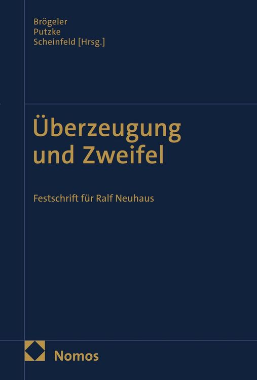Produktbild: &Uuml;berzeugung und Zweifel