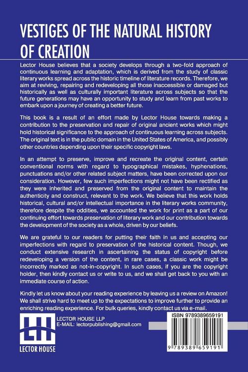 Produktbild: Vestiges Of The Natural History Of Creation