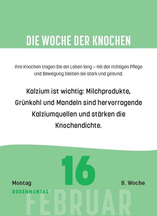 Produktbild: Gesundheit f&uuml;r jeden Tag 2026 - Tagesabrei&szlig;kalender zum Aufstellen oder Aufh&auml;ngen