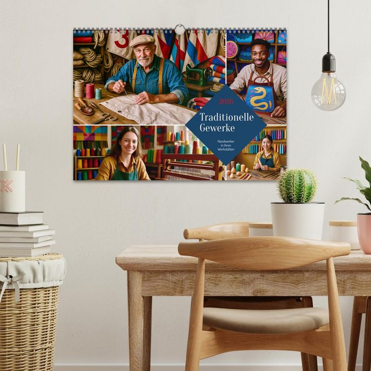 Produktbild: Traditionelle Gewerke (Wandkalender 2026 DIN A3 quer), CALVENDO Monatskalender