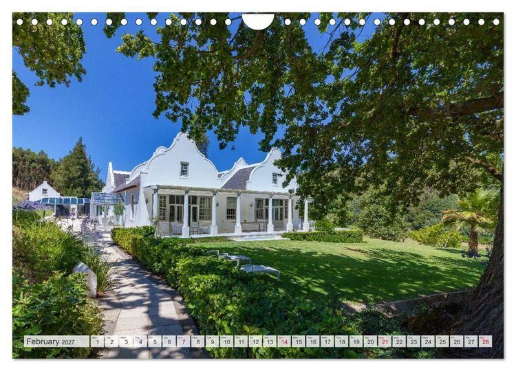 Produktbild: South African Wineries, wine architecture between tradition and modernity (Wall Calendar 2027 DIN A4 landscape), CALVENDO 12 Month Wall Calendar