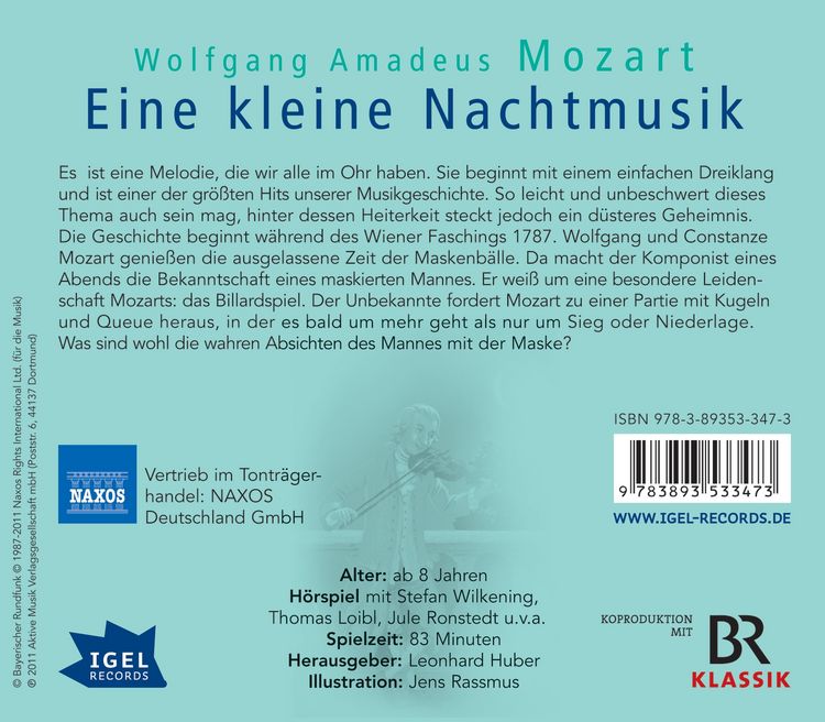 Produktbild: Starke St&uuml;cke. Wolfgang Amadeus Mozart. Eine kleine Nachtmusik