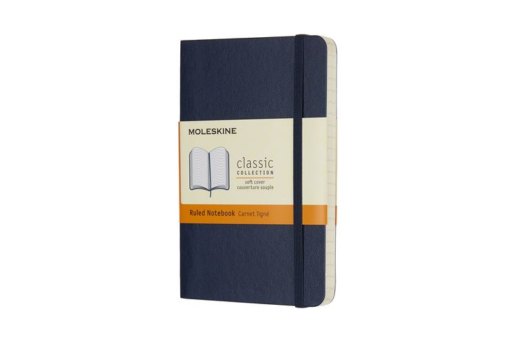 Produktbild: MOLESKINE NOTIZBUCH P/A6, LINIERT, SOFT COVER, SAPHIR