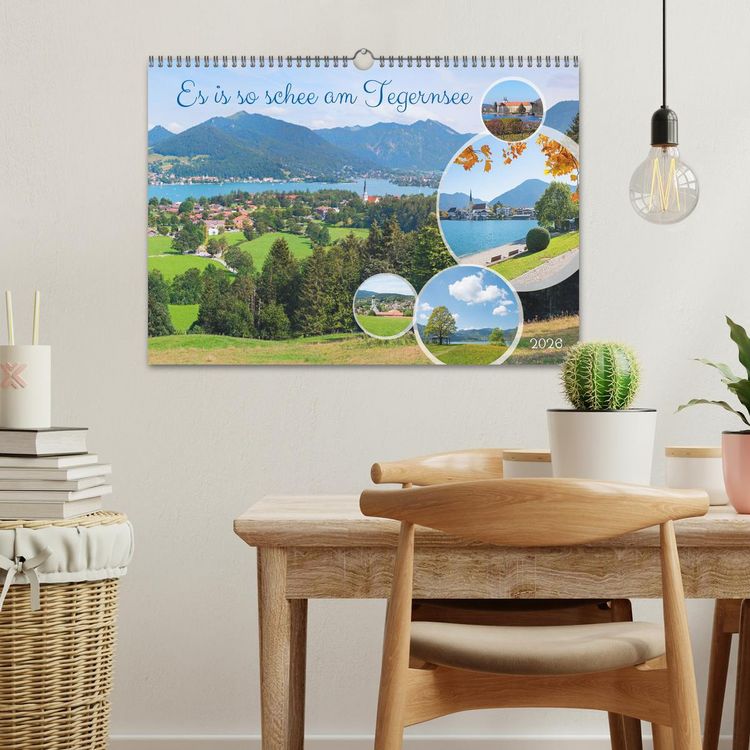 Produktbild: Es is so schee am Tegernsee (Wandkalender 2026 DIN A3 quer), CALVENDO Monatskalender