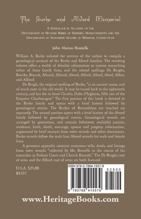 Produktbild: The Burke and Alvord Memorial