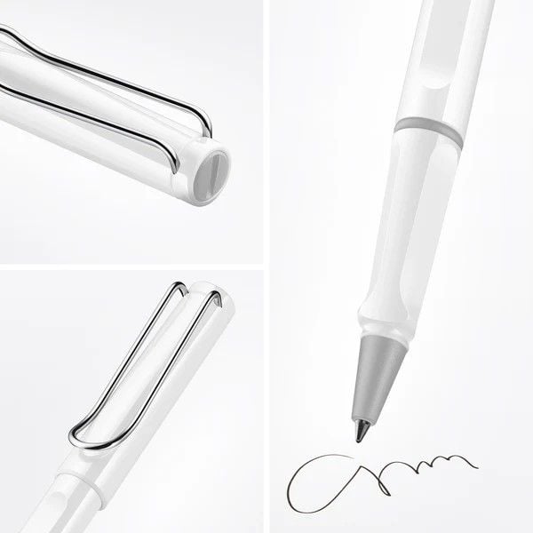 Produktbild: LAMY Tintenroller safari roll-ink mit T10 Tintenpatrone, white/wei&szlig;