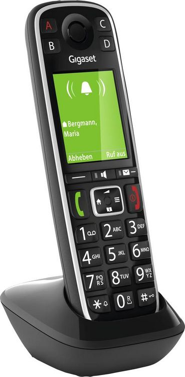 Produktbild: Gigaset E720HX DECT, GAP, Bluetooth&reg; Schnurloses Telefon analog Babyphone, Bluetooth, Freisprechen, f&uuml;r H&ouml;rger&auml;te kompatibel, inkl. Mobilteil, Op