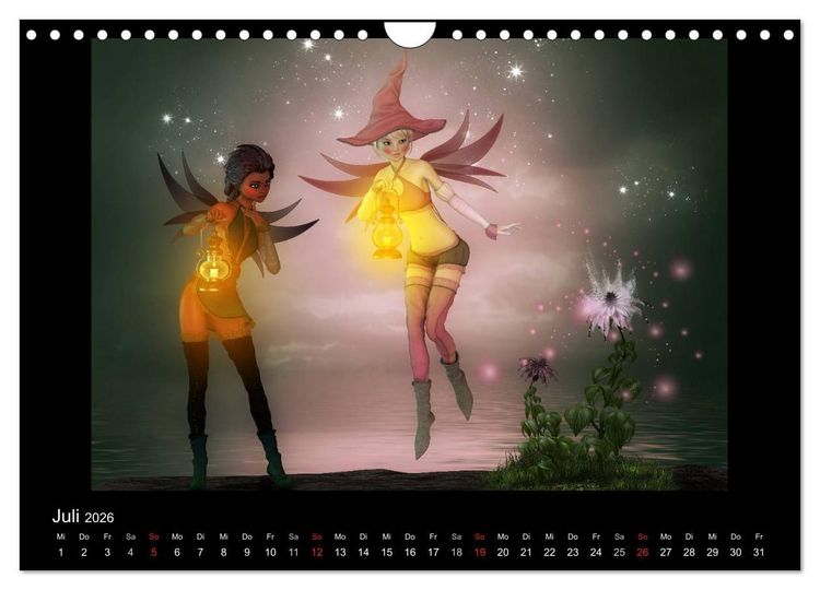 Produktbild: Elfenlichter (Wandkalender 2026 DIN A4 quer), CALVENDO Monatskalender